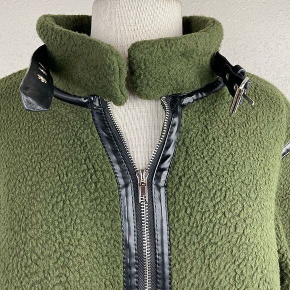 PrettyGarden Full Zip Long Fleece Jacket Size L EUC - Picture 3 of 11